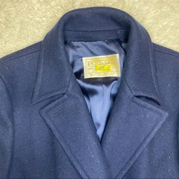 Pendleton Wool Pea Coat Navy size 10 - Picture 6 of 14